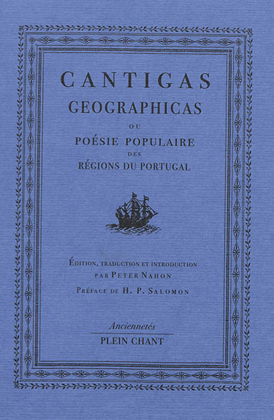 Cantigas geographicas ou Poésie populaire des régions du Portugal