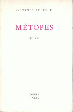 Métopes : poèmes
