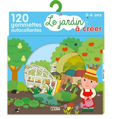 Le jardin à créer : 120 gommettes autocollantes : 3-6 ans
