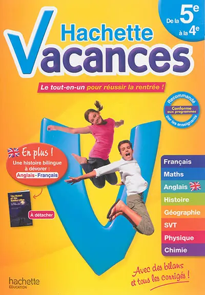 Hachette vacances, de la 5e à la 4e : le tout-en-un pour réussir la rentrée !