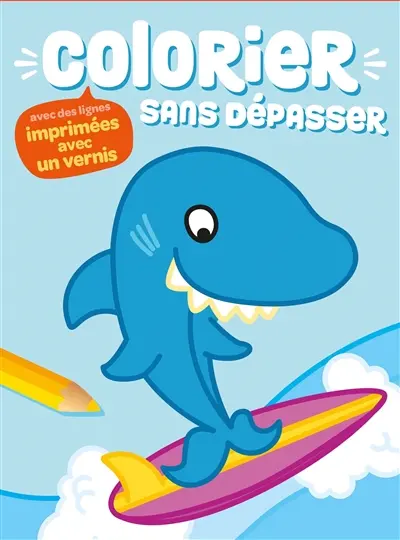 Colorier sans dépasser : le requin