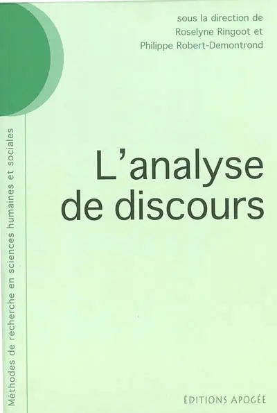 L'analyse de discours