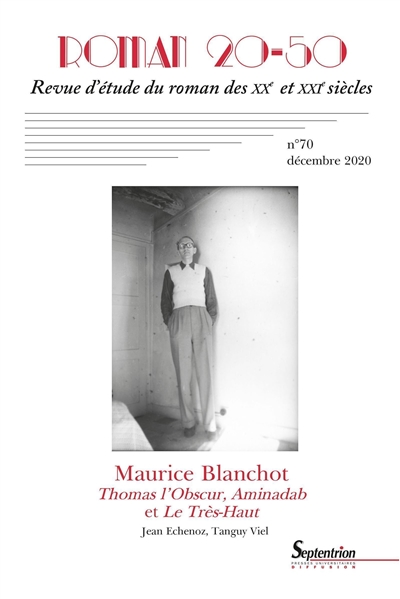 Roman 20-50, n° 70. Thomas l'obscur, Aminadab et Le Très-Haut de Maurice Blanchot
