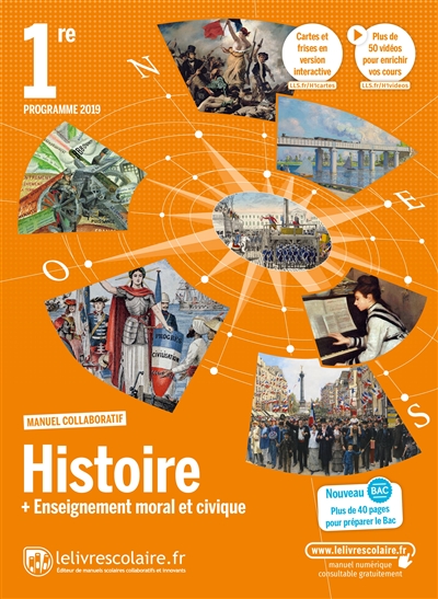 Histoire + enseignement moral et civique 1re : programme 2019