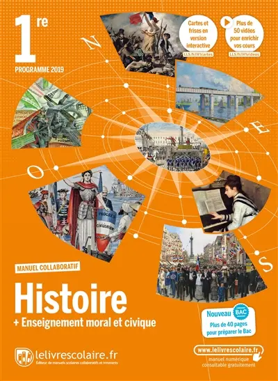 Histoire + enseignement moral et civique 1re : programme 2019