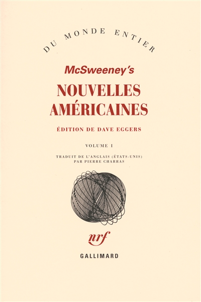 McSweeney's, nouvelles américaines. Vol. 1