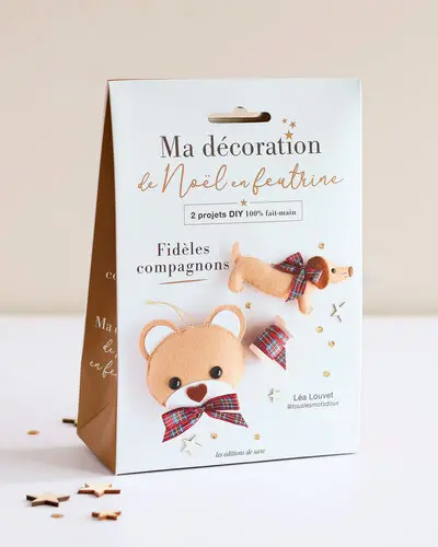 Ma décoration de Noël en feutrine : fidèles compagnons : 2 projets DIY 100 % fait-main