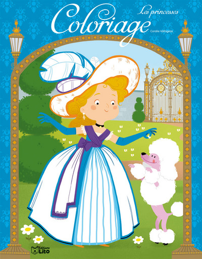 Coloriage les princesses : bleu