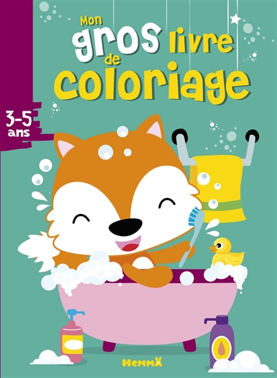 Mon gros livre de coloriage : renard