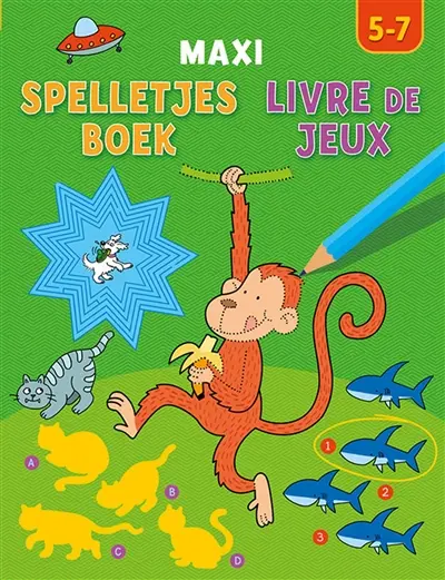 Maxi livre de jeux : 5-7. Maxi spelletjes boek : 5-7