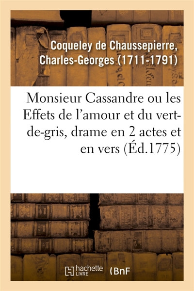 Monsieur Cassandre ou les...