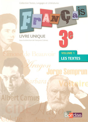 Français 3e : manuel de l'élève en 2 volumes