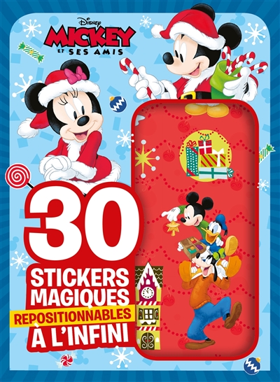 Mickey et ses amis : 30 stickers magiques repositionnables à l'infini