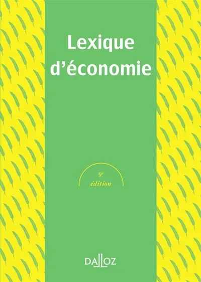 Lexique d'économie