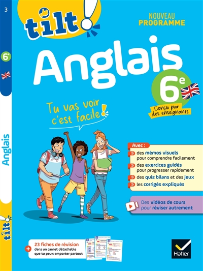 Ton cahier d'entraînement anglais 6e : pour progresser facilement : nouveau programme