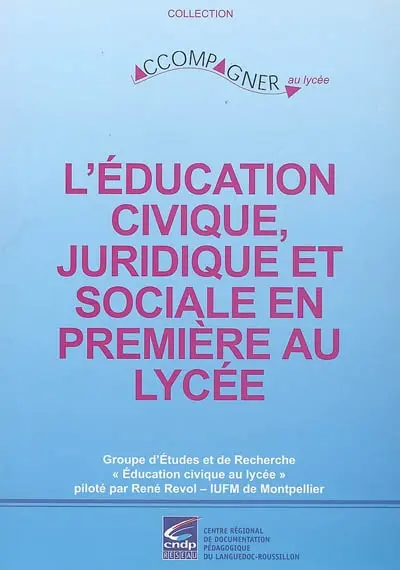 L'éducation civique, juridique et sociale en première au lycée