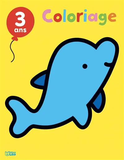 Les animaux de la mer : coloriage, 3 ans