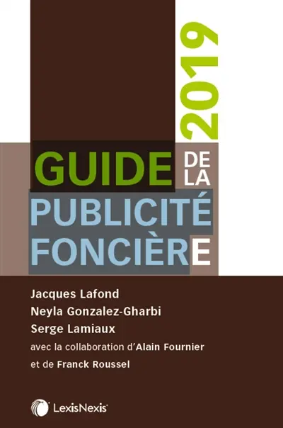 Guide de la publicité foncière : 2019