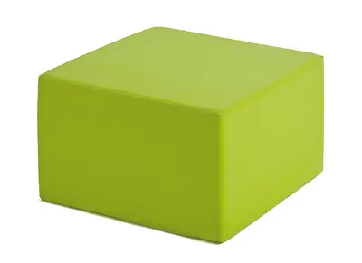 Pouf carré vert