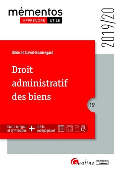 Droit administratif des biens : 2019-20