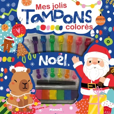 Mes jolis tampons colorés : Noël (Capybara, Père Noël)