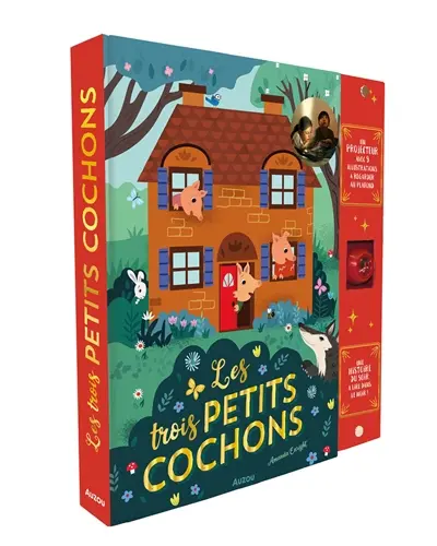 Les trois petits cochons : une histoire du soir à lire dans le noir !