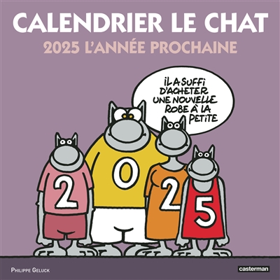 calendrier le chat 2025