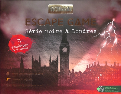 Escape game : série noire à Londres : 3 enquêtes de 45 minutes