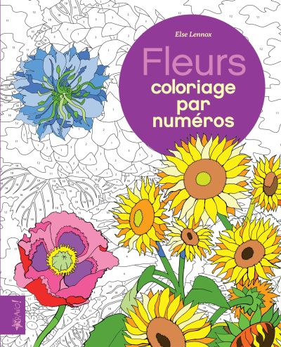 Fleurs : coloriage par numéros