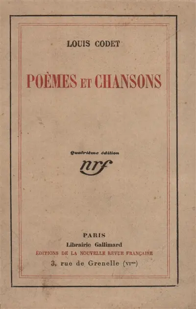 Poèmes et chansons