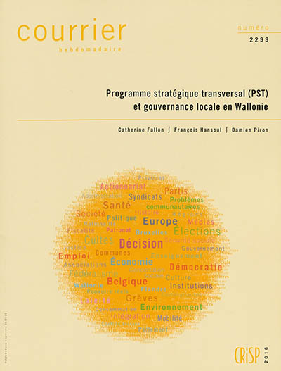 Courrier hebdomadaire, n° 2299. Programme stratégique transversal (PST) et gouvernance locale en Wallonie