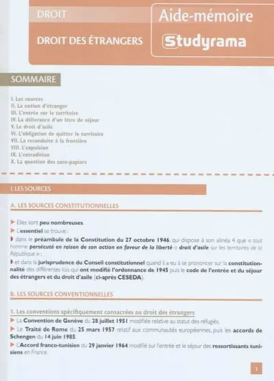 Droit des étrangers