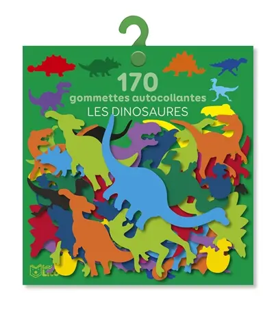 Les dinosaures : 170 gommettes autocollantes