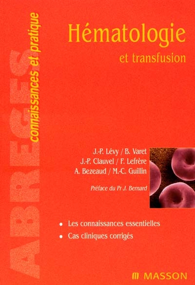 Hématologie et transfusion