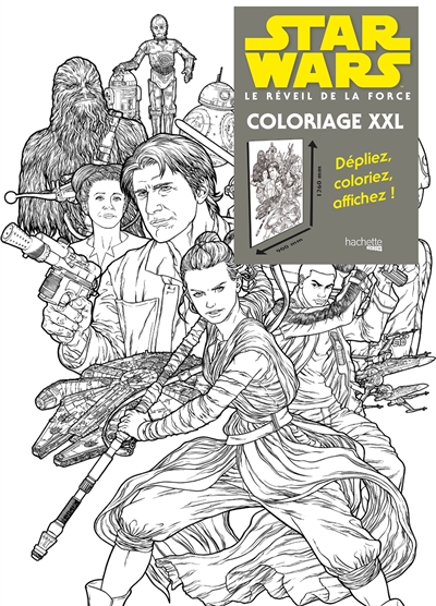 Star Wars, Le réveil de la force : coloriage XXL : les résistants