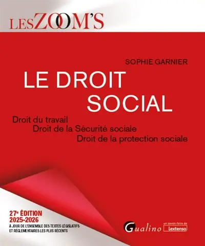 Le droit social : droit du travail, droit de la Sécurité sociale, droit de la protection sociale : 2025-2026