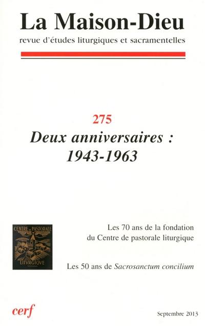 Maison Dieu (La), n° 275....
