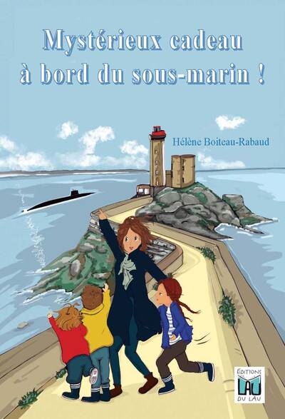 couverture du livre Mystérieux cadeau à bord du sous-marin ! : roman jeunesse