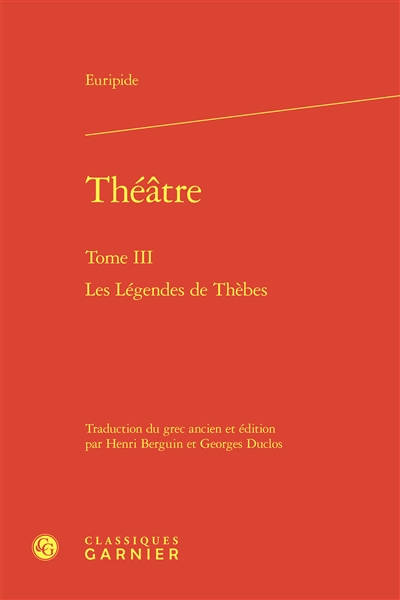 Théâtre. Vol. 3. Les...