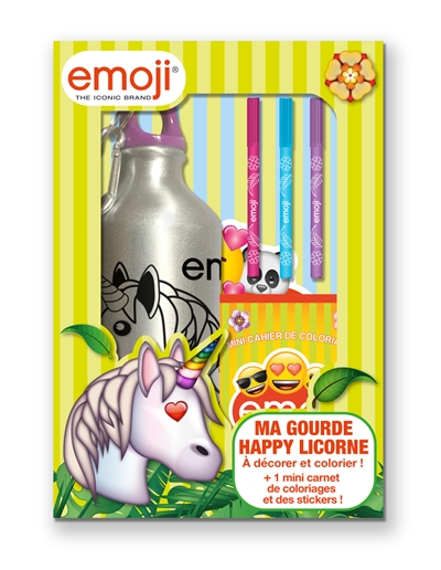 Ma gourde happy licorne : à décorer et à colorier !