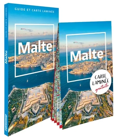 Malte : guide et carte laminée