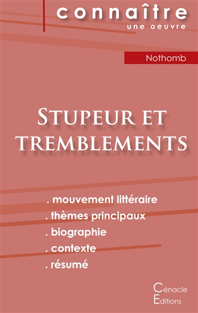 Fiche de lecture Stupeur et...