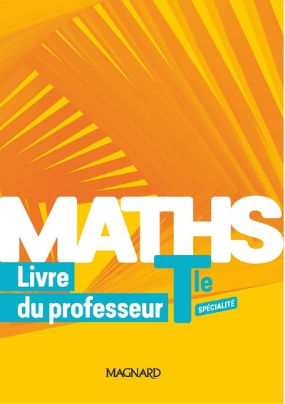 Maths spécialité terminale : livre du professeur
