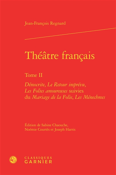 Théâtre français. Vol. 2