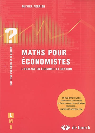 Maths pour économistes : l'analyse en économie et gestion