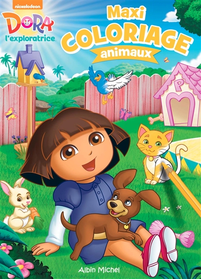 Dora l'exploratrice : maxi coloriage animaux : une histoire d'animaux