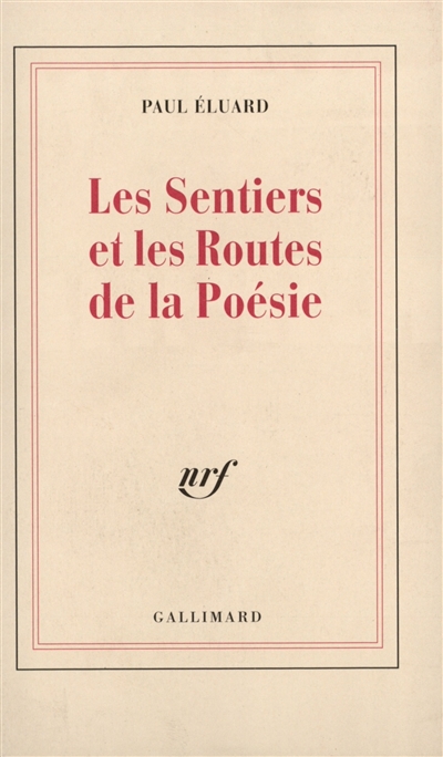 les sentiers et les routes de la poèsie