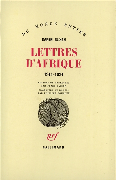 Lettres d'Afrique : 1914-1931