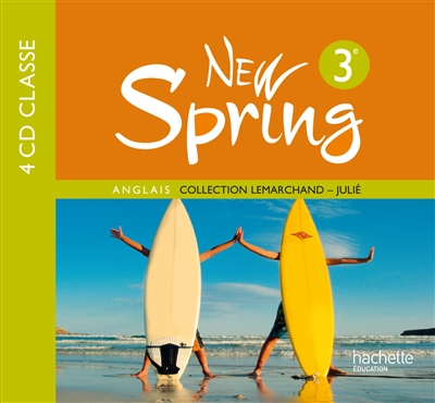 New Spring, anglais 3e : 4 CD classe