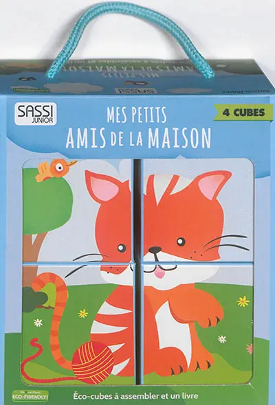 Mes petits amis de la maison : éco-cubes à assembler et un livre